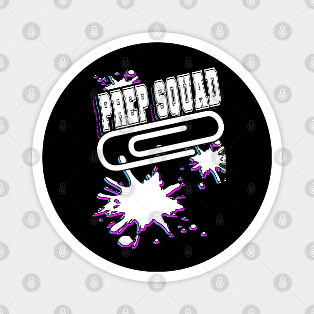 Prep Squad Team Work Splatter Colors Magnet by Black Ice Design